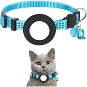 AirTag Integrated Apple Air Tag Cat Collar, Reflective GPS Cat Collar with AirTag Mount and Bell, Lightweight Cat Collars for Cats, Kittens and Puppies